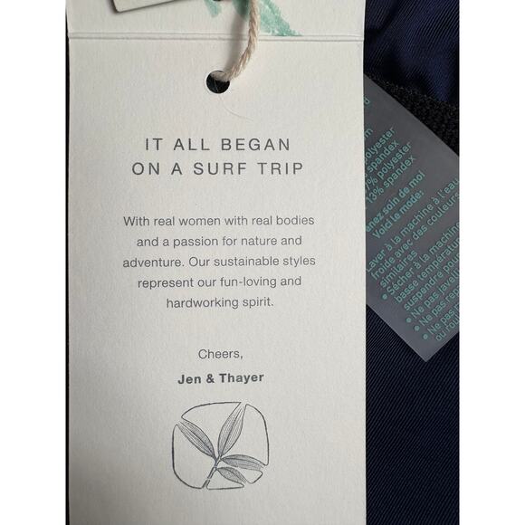 Carve Designs Beacon Onepice Swimsuit Blue Floral High Support Full Coverage S - Picture 5 of 13